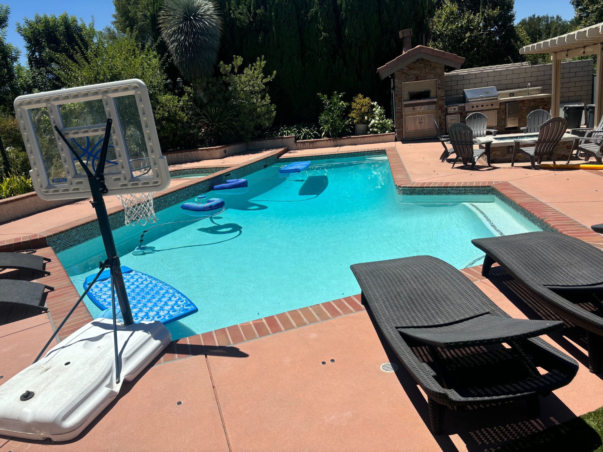 Pool equipment after professional service